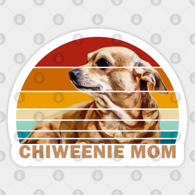 Chiweenie Mom Sticker by Fusti